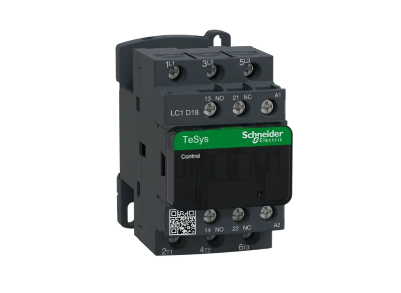 CONTACTOR 3 POLOS, CATEGORÍA AC3, 18A 1NA+1NC, 24VCA