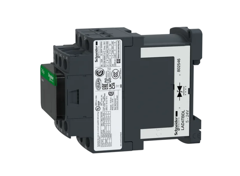 CONTACTOR 3 POLOS, CATEGORÍA AC3, 18A 1NA+1NC, 24VCC