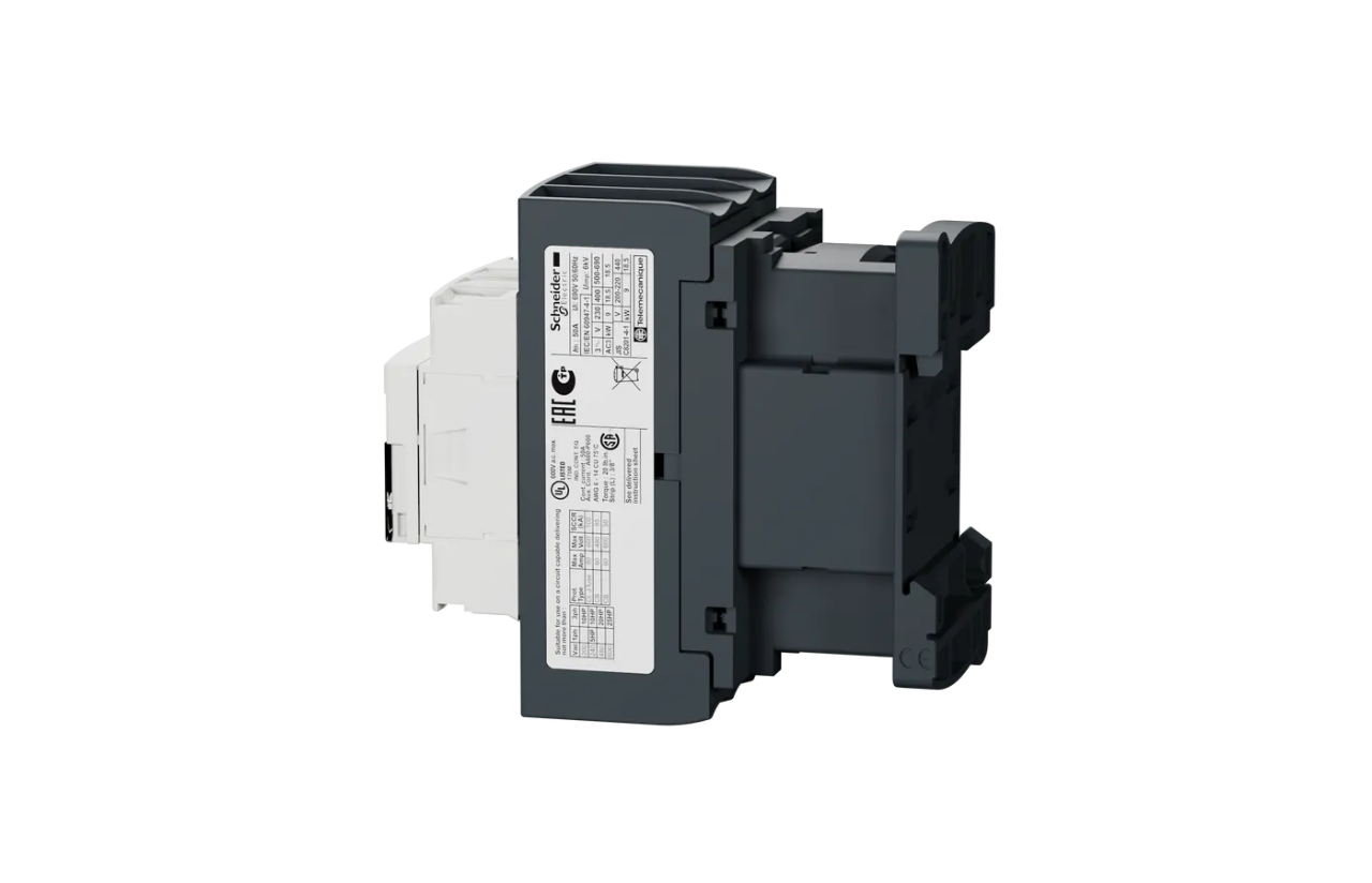 CONTACTOR 3 POLOS, CATEGORÍA AC3, 38A 1NA+1NC, 24VCA