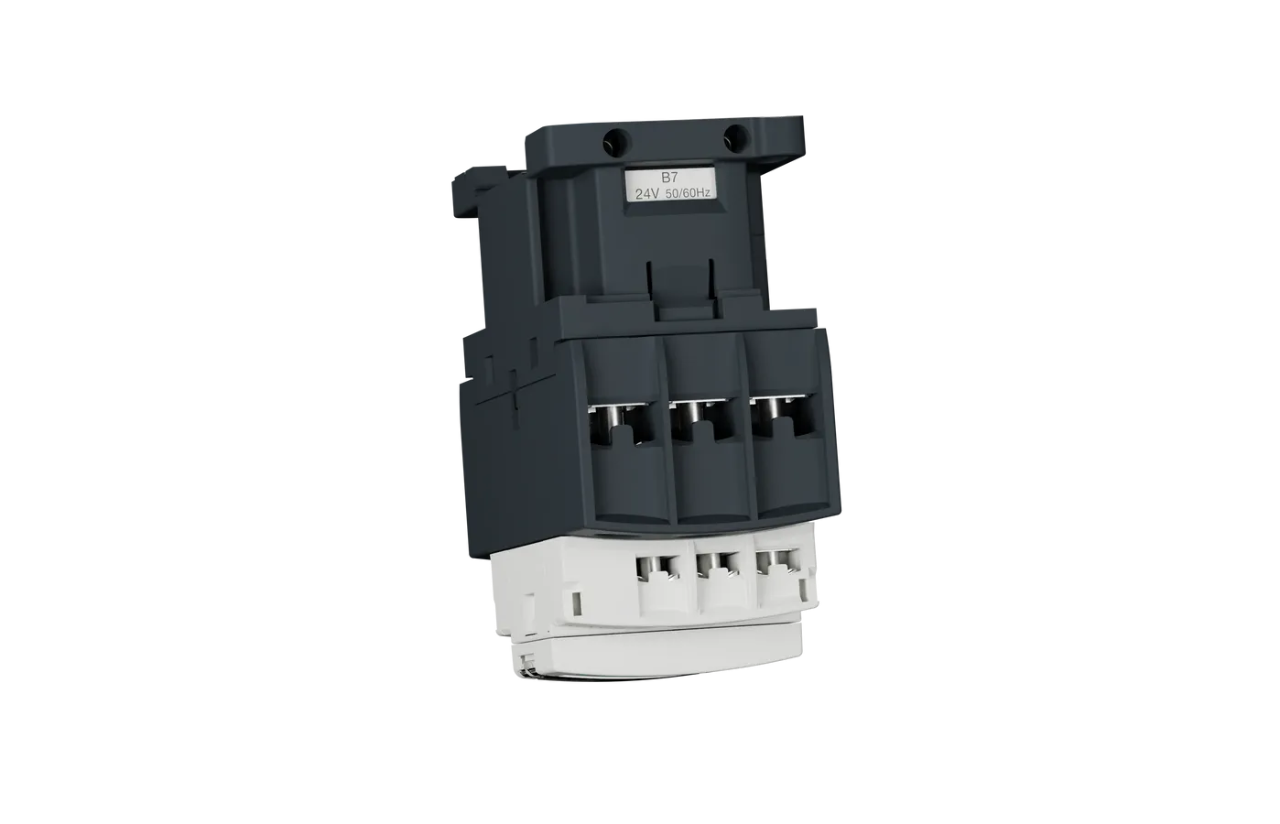 CONTACTOR 3 POLOS, CATEGORÍA AC3, 38A 1NA+1NC, 24VCA