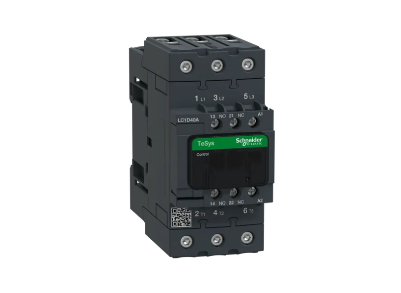 CONTACTOR 3 POLOS, CATEGORIA AC3, 40A 1NA1NC 220VAC
