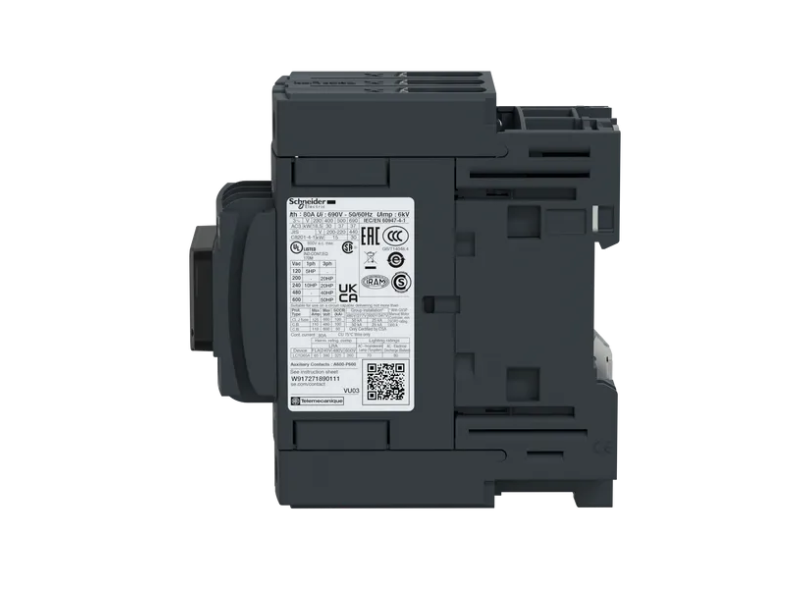 CONTACTOR 3 POLOS CON TERMINALES, 65A, 24VDC