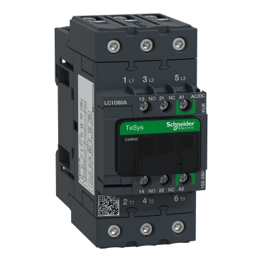 Contactor Tesys Deca Green 3P 80A AC3 bobina 100-250V AC/DC