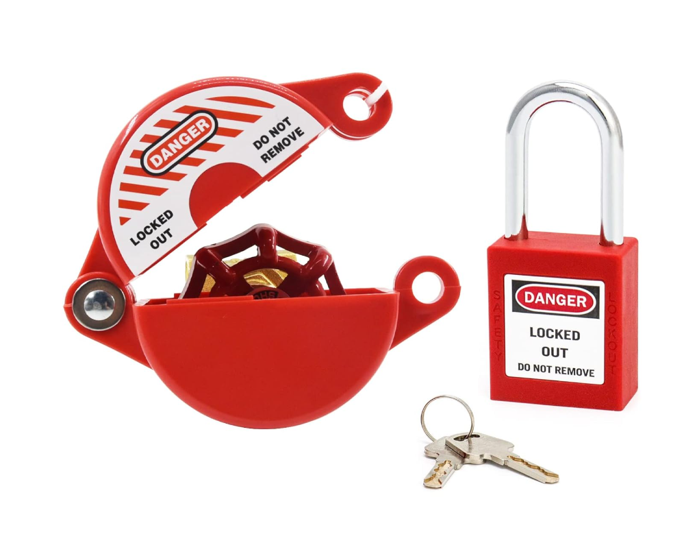 BLOQUEADOR DE VALVULA de 1 a 2 pulgadas BLOQUEADOR DE VALVULA de 1 a 2 pulgadas