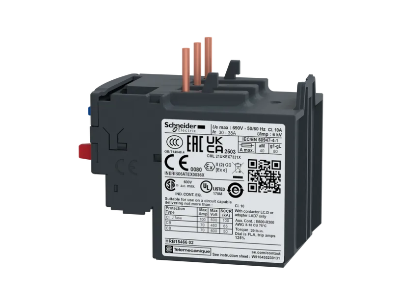 RELE TERMICO 30-38A. PARA ASOCIAR CON CONTACTORES LC1D32..38