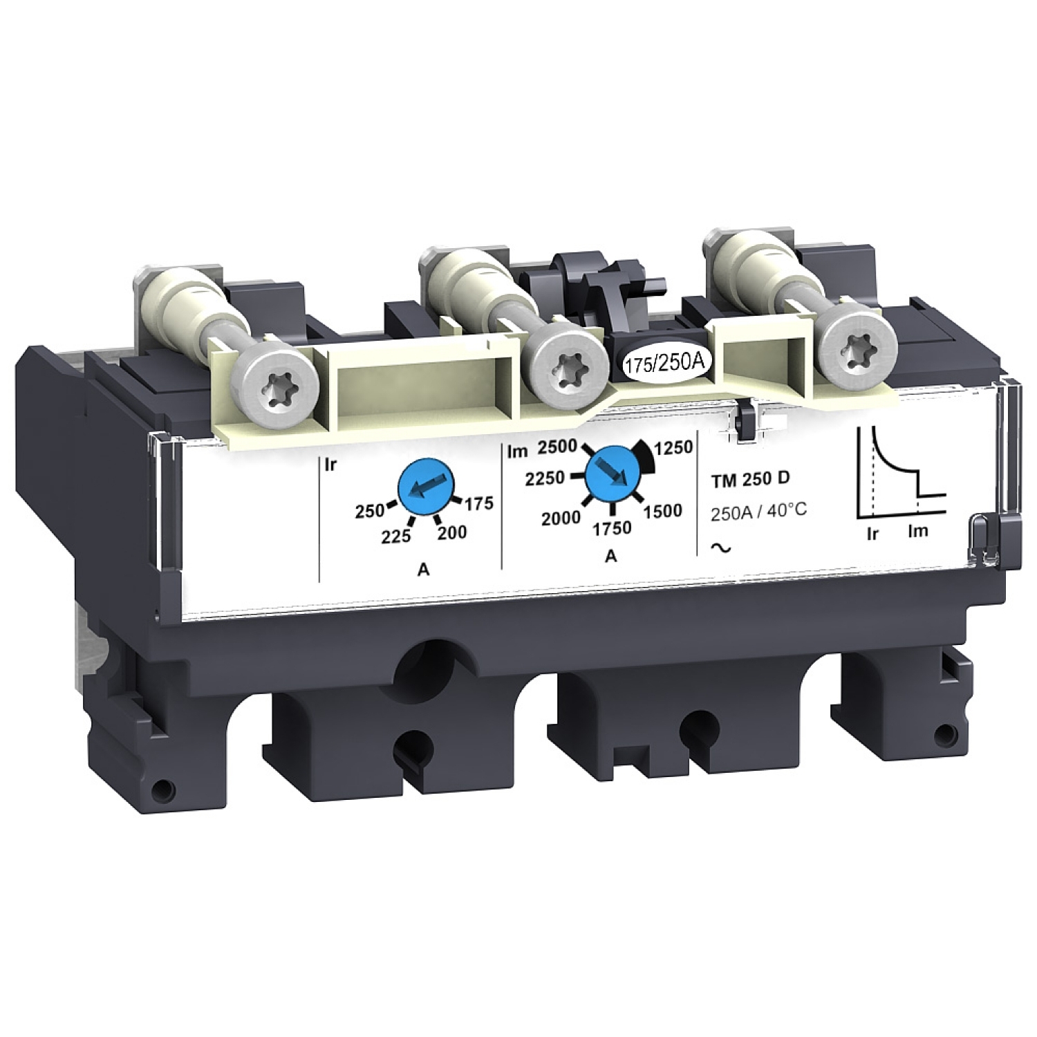 UNIDAD DE DISPARO TERMOMAGNETICO TM80D 80A 3 POLOS PARA INTERRUPTOR AUTOMATICO COMPACT NSX100