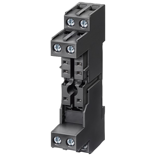 Relé enchufable 2NANC  230 VAC Módulo LED rojo Zócalo enchufable estándar borne de tornillo