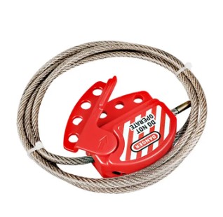 BLOQUEO CON CABLE ACERO 4MM / PESTILLO TERMOPLASTICO