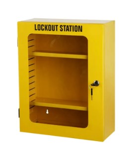 ESTACION DE BLOQUEO DE SEGURIDAD LOTO BOX PARA LA GESTIÓN DEL ALMACENAMIENTO DE CERRADURAS INDUSTRIALES 360x450x155mm