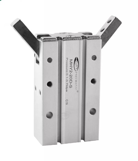 Pinza neumática paralela de alta precisión de 2 dedos serie MHY 20mm