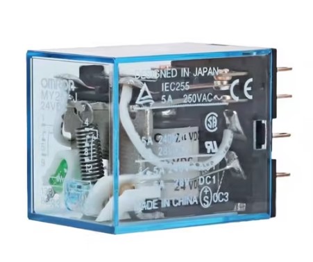 RELE MINI 8 PINES DPDT 5A 24VDC