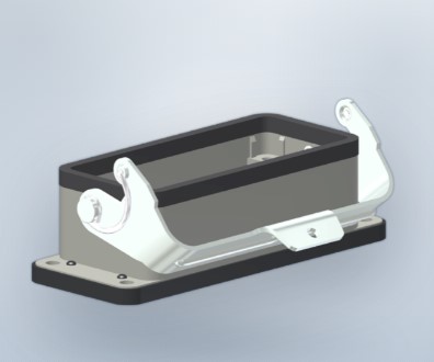 BASE BAJA METALICA PARA CONECTOR 16 POLOS