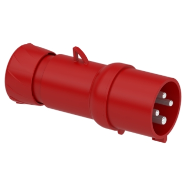 TOMA INDUSTRIAL MACHO FAST VOLANTE, 32A, 380-415 VCA, 3 POLOS+TIERRA, IP44