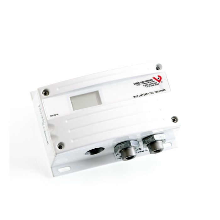 Transmisor de presión diferencial de medios húmedos con pantalla LCD, de 0 a 100 psig, NIST, entrada de 12 a 24 VCC, salida de 4 a 20 mA