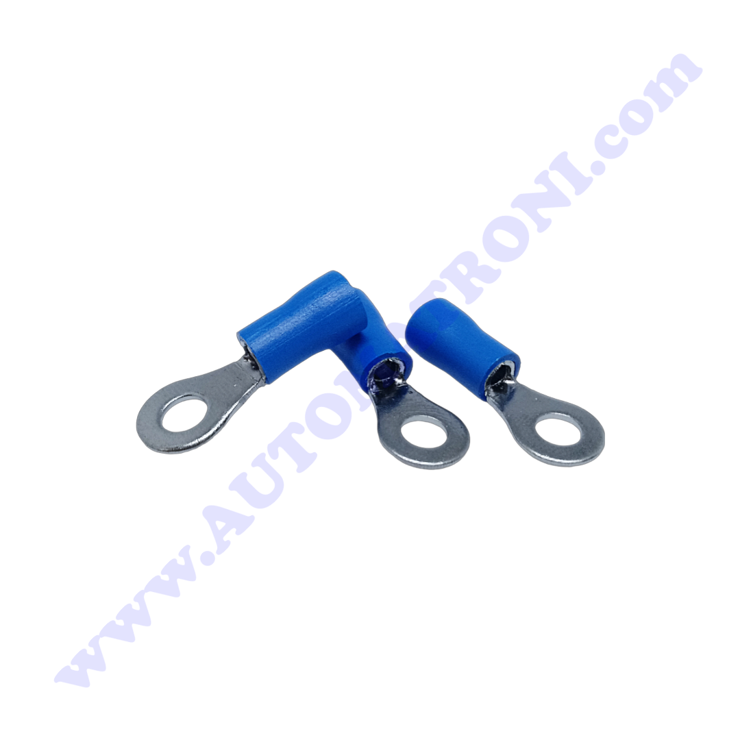 TERMINAL ANILLO GRUESO 4mm AZUL PARA CABLE 16-14