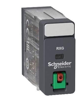 RELE ENCHUFABLE DE INTERFAZ, HARMONY, 5A, 2CO, BOTÓN DE PRUEBA BLOQUEABLE, 220 V CA