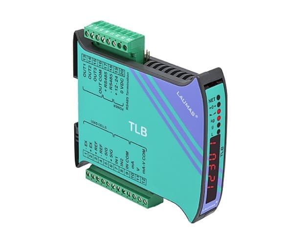 TRANSMISOR DE PESO MAX 8 CELDAS 6HILOS 12-24VDC,MODBUS RTU RS485, 2 ED PNP/3 SD OPTORELE 1S/A 0/4-20