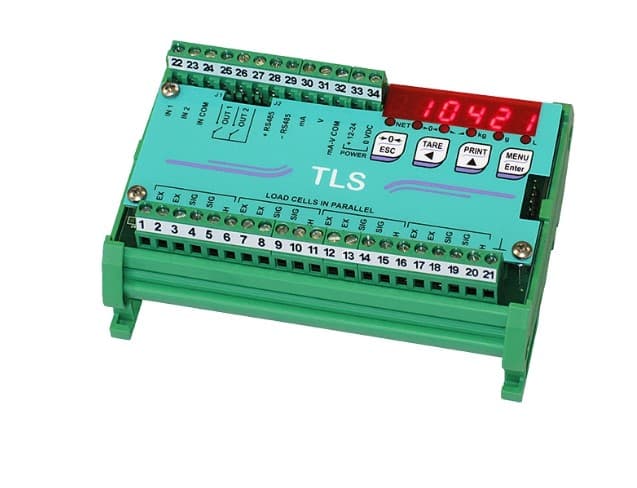 TRANSMISOR INDICADOR DE PESO CON DISPLAY 6 DIGITOS Y MODBUS (RS485) TRANSMISOR INDICADOR DE PESO CON DISPLAY 6 DIGITOS Y MODBUS (RS485)