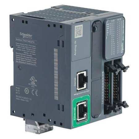 Controlador M221 32 transistor IO PNP Ethernet 16 salida de fuente, inc. 2 de alta velocidad 1 puert
