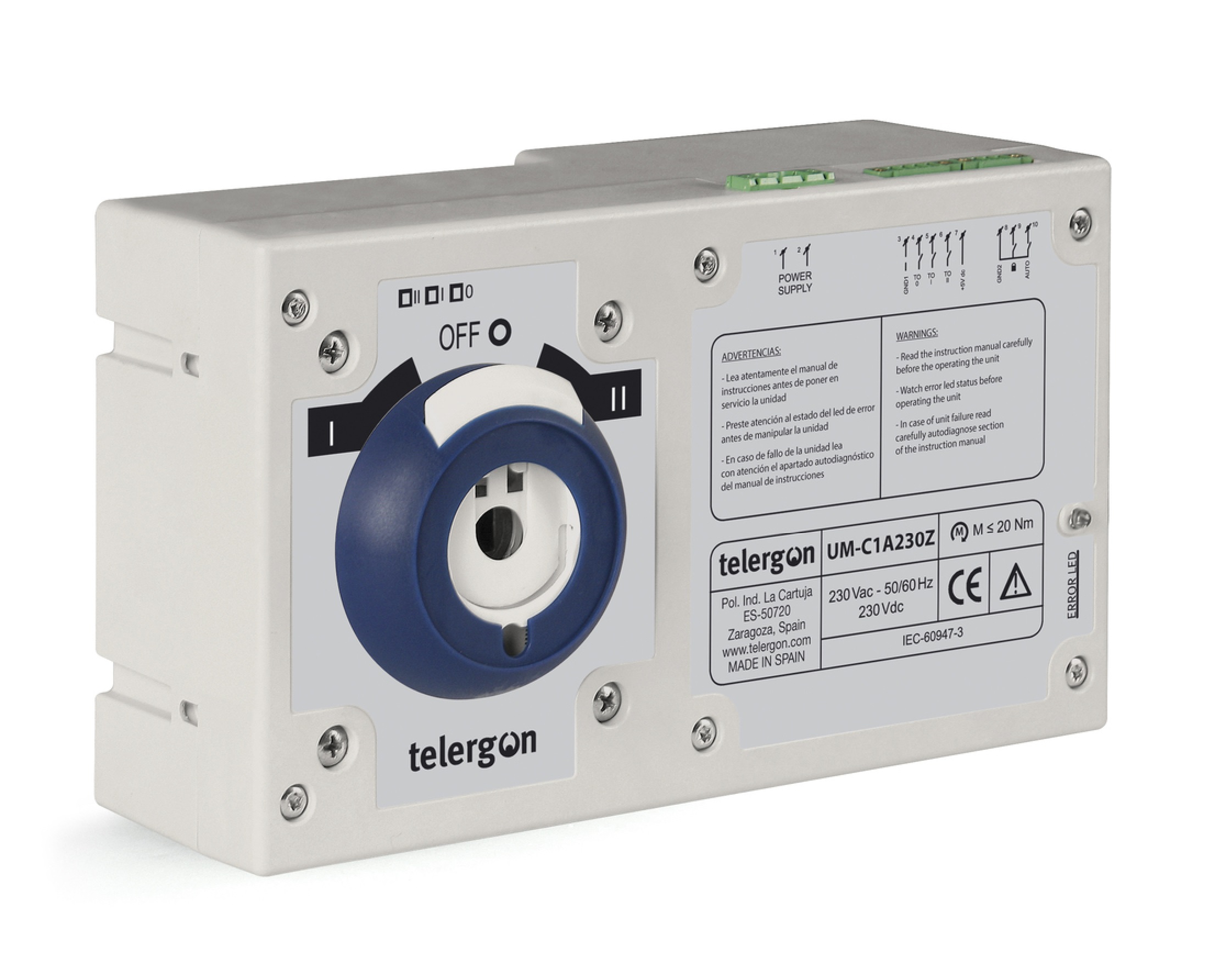 KIT MOTOR PARA AUTOMATIZAR TRANSFERENCIA CCF 1-0-2 630 AMP 220VAC (UM-C2A230Z)