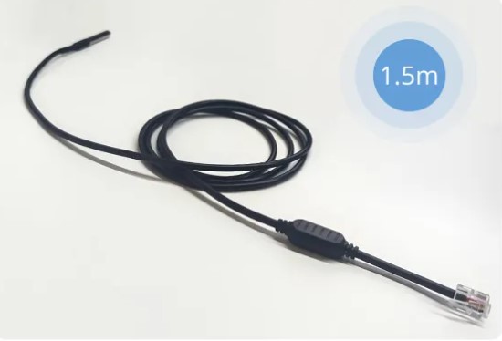 Sensor de temperatura impermeable para la serie TH (conector RJ9)/RJ9 4P4C