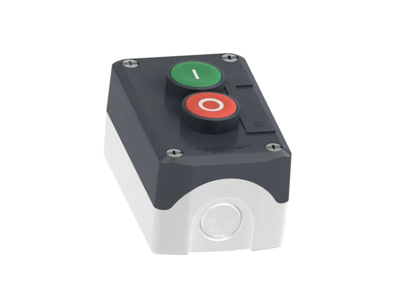 CAJA CON 2 PULSADOR VERDE MARCADO |, ROJO MARCADO O
