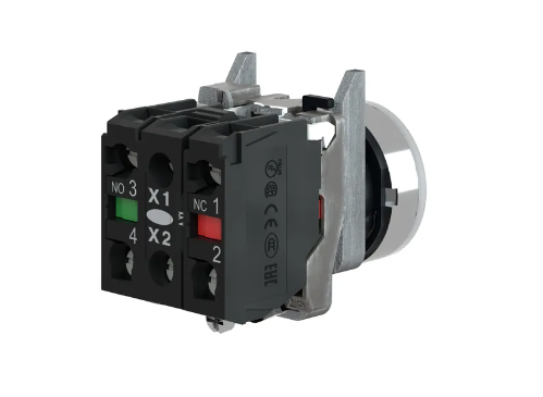 PULSADOR LUMINOSO LED RASANTE BLANCO 24VCA/CC