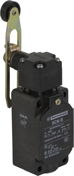 INTERRUPTOR DE POSICIÓN PLÁSTICO PALANCA AJUSTABLE CON ROLDANA TERMOPLÁSTICA