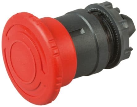 PERILLA PLASTICA 22mm PARADA EMERGENCIA GIRAR PARA LIBERAR